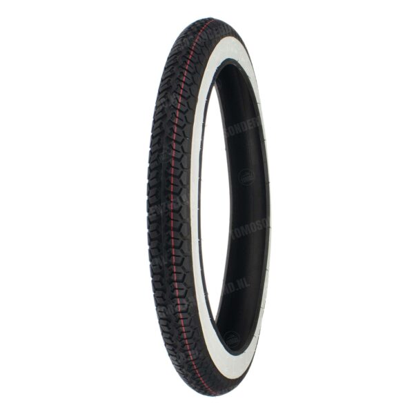 Buitenband 16 inch 2.25x16 Mitas B8 white wall Straatband S25 / A3 / A35