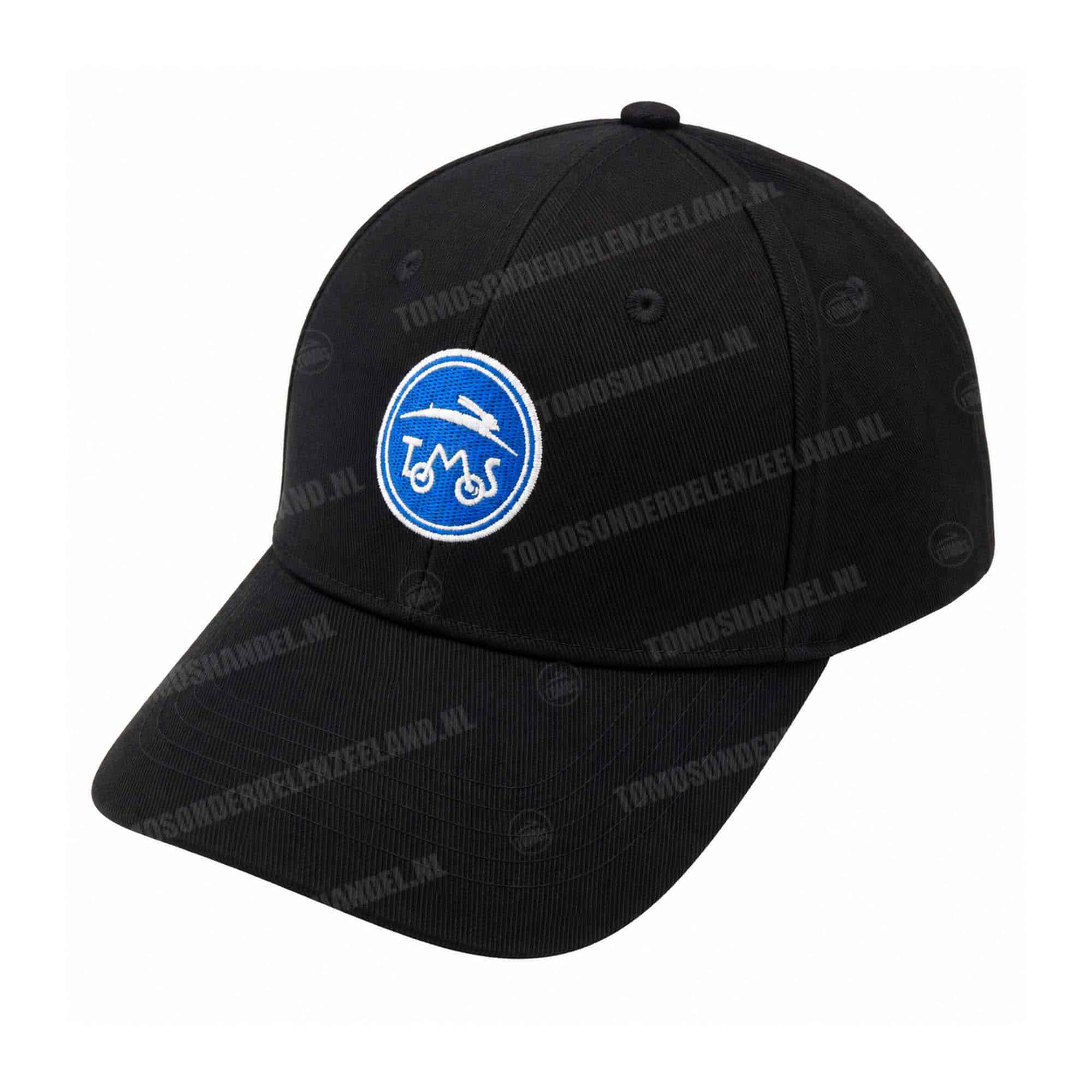 Pet Tomos logo zwart cap