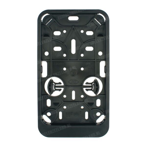 Kentekenplaathouder staand zwart kunststof BSF 10x17.5cm