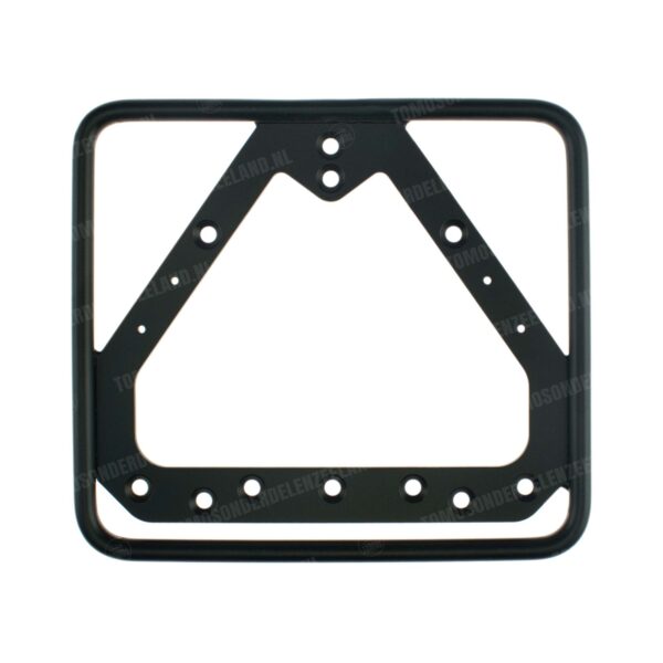 Kentekenplaathouder classic zwart liggend 14.5x12.5cm