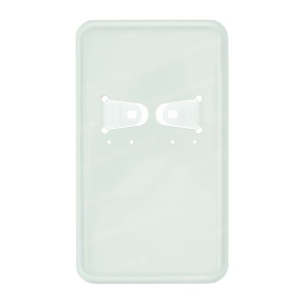 Kentekenplaathouder staand wit staal 10x17.5cm