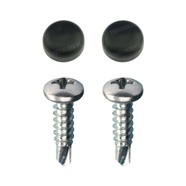 Kentekenplaat Bevestiging set 5.0x16mm Zwart