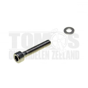 Tomos Afdekplaat oliepomp montagebout met ring m5