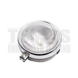 Koplamp unit rond zwart maxi 130mm universeel