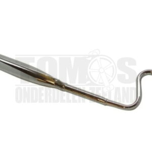 Tomos Uitlaat 18mm Tecno standaard S-bocht snor chroom A3 / A35 / A52