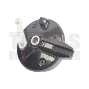 Tomos Remankerplaat achterwiel 120mm voor 105mm remsegment zwart compleet