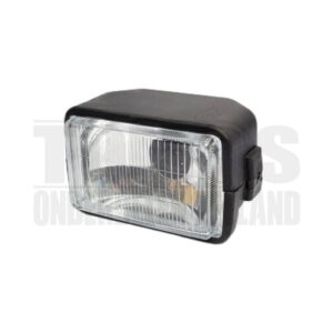 Tomos Koplamp vierkant zwart 3-polig 150mm DMP