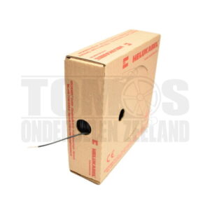 Electrisch draad zwart 1.5mm montagedraad per meter