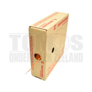 Electrisch draad oranje 1.5mm montagedraad per meter
