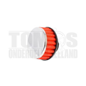 Powerfilter luchtfilter 28mm / 35mm rood / chroom Dellorto PHBG / PHVA