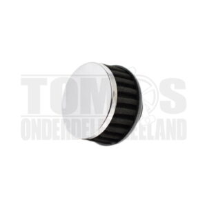 Powerfilter luchtfilter 28mm / 35mm zwart / chroom Dellorto PHBG / PHVA