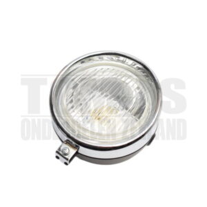 Koplamp unit rond zwart classic 130mm universeel