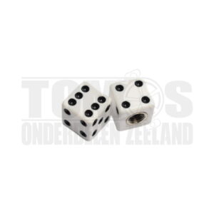 Ventieldop set dobbelsteen wit