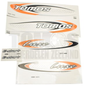 Tomos Stickerset Luxe E-start set 6-delig compleet set
