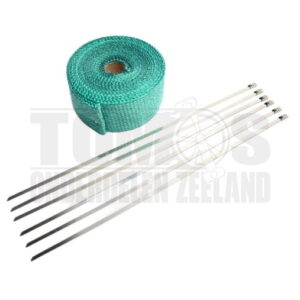 Uitlaat hitteband groen 5cm x 5 meter