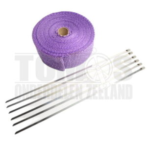 Uitlaat hitteband paars 5cm x 5 meter