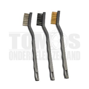 Staalborstelset kunststof 3-delig