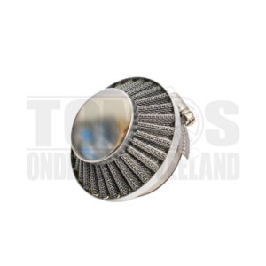 Powerfilter luchtfilter K&N style 60mm chroom Dellorto SHA