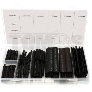 Krimpkous assortiment set zwart 127-delig