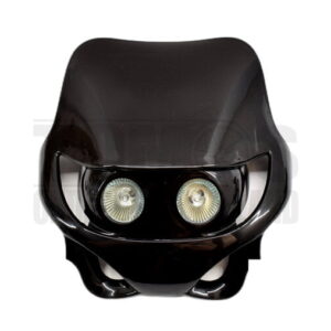 Koplampkap spoiler streetfight kap zwart universeel