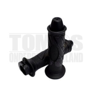 Handvatset met gasdraaistuk zwart nieuw model 22mm / 24mm