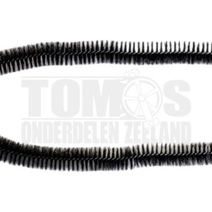 Naafborstel / poetser 75cm zwart