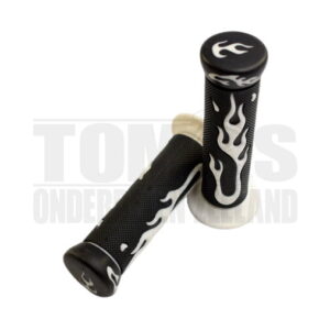 Handvatset Vlammen wit / zwart 22mm / 24mm