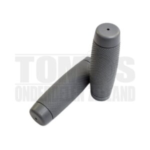 Handvatset Bobber geribbeld grijs 22mm / 24mm