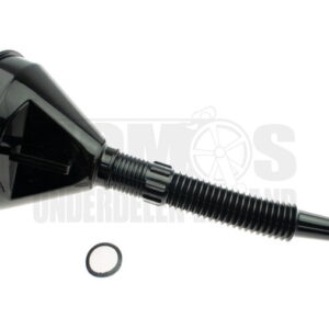 Trechter voor benzine / olie met filter zwart