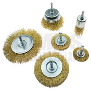 Staalborstelset met stift 6-delig