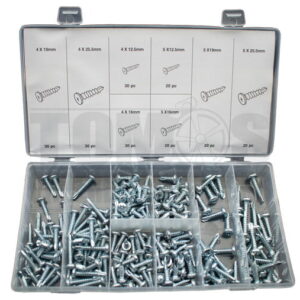 Zelftappend schroef assortiment set 200-delig