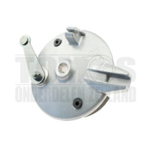 Tomos Remankerplaat voorwiel 120mm voor 105mm remsegment zilver compleet