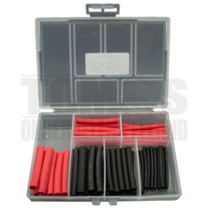 Krimpkous assortiment set 60-delig zwart / rood