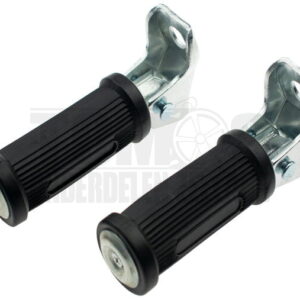 Voetsteunset duorijder inklapbaar rond zwart