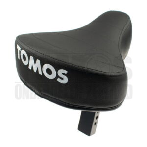 Tomos Zadel zwart met witte tekst  A3 / A35 DMP