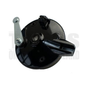 Tomos Remankerplaat voorwiel 120mm voor 105mm remsegment zwart compleet