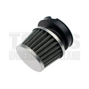 Powerfilter luchtfilter 60mm chroom met zwart Dellorto SHA