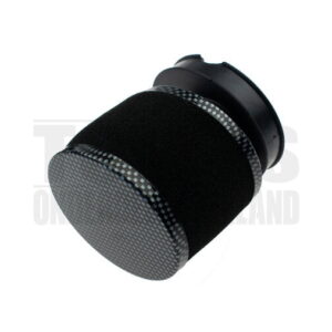 Powerfilter luchtfilter schuim 60mm zwart met carbon Dellorto SHA
