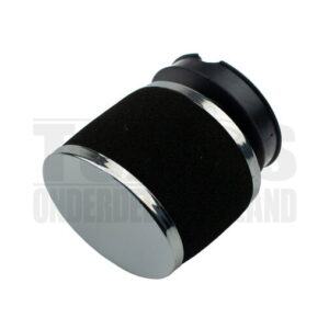 Powerfilter luchtfilter schuim 60mm chroom met zwart Dellorto SHA