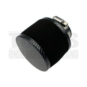 Powerfilter luchtfilter schuim 35mm zwart met carbon Dellorto PHBG / PHVA