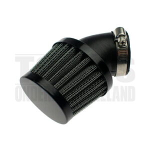 Powerfilter luchtfilter 32mm zwart 45 graden schuin Dellorto PHBG