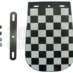Spatbord spatlap met zwart / wit geblokt universeel