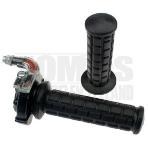 Snelgas rechts greepset gashendel haaks M84 zwart / transparant Lusito