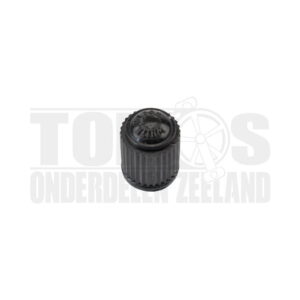 Ventieldop zwart PVC