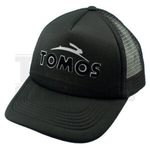 Tomos trucker pet zwart / wit met logo