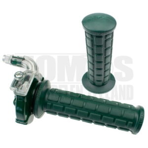 Snelgas rechts greepset gashendel haaks M84 groen / transparant Lusito