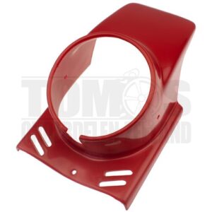 Koplampkap spoiler rond rood 130mm