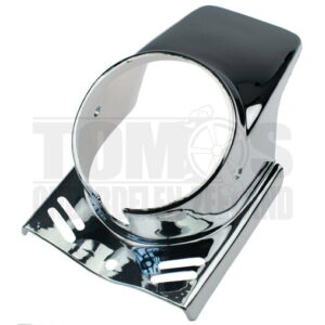 Koplampkap spoiler rond chroom 130mm