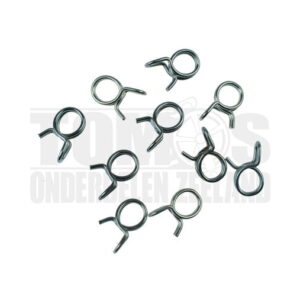 Benzineslang slangklem 7.3x7.8mm 10 stuks Malossi