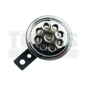 Claxon 12V 70mm DC Gelijkspanning chroom